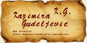 Kazimira Gudeljević vizit kartica